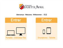 Tablet Screenshot of julietteavril.com